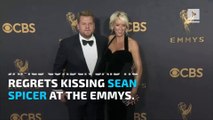 James Corden says he regrets kissing Sean Spicer at the Emmys