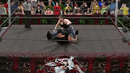 WWE 2K17 dean ambrose v baron corbin