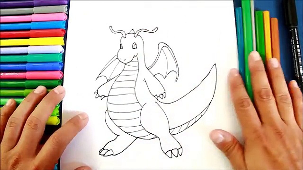 Cómo dibujar a Dragonite (Pokémon GO) | How to draw Dragonite (Pokemon GO)