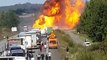 Un camion transportant des bouteilles de gaz sur la RN10 prend feu et s'explose en Charente-Maritime