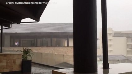 Hurricane Maria passes through Caribbean Island St Lucia