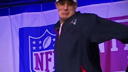 Gronk spikes the mic