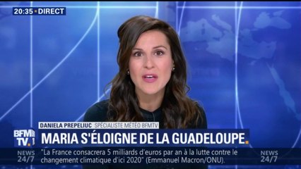 L'ouragan Maria s'éloigne de la Guadeloupe