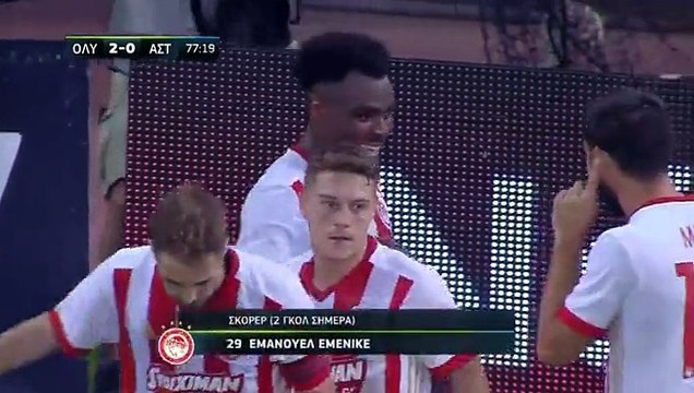 Olympiakos Piraeus 2-0 Asteras Tripolis But Emmanuel Emenike Goal HD - 19.09.2017