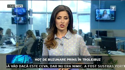 Hoţ de buzunare prins în troleibuz