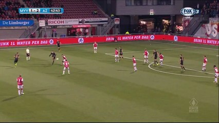 1-2 Wout Weghorst Goal Holland  KNVB Beker  Round 1 - 19.09.2017 MVV Maastricht 1-2 AZ Alkmaar