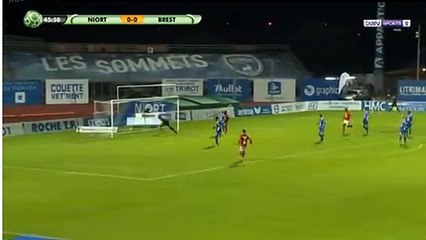 Jeremy Choplin own Goal HD - Niort 0-1 Brest 19.09.2017