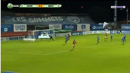 But Jeremy Choplin Niort 0-1 Brest 19.09.2017