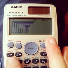 A weird way to produce the value phi (golden ratio) on a calculator