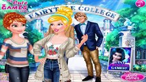 Disney Princess College Crush - Frozen Princess Anna & Cinderella Makeover Dress Up Games