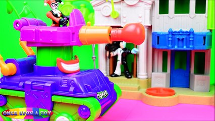 Imaginext Batman Batgirl Red Hood Vs Two Face Joker Harley Quinn - Once Upon A Toy