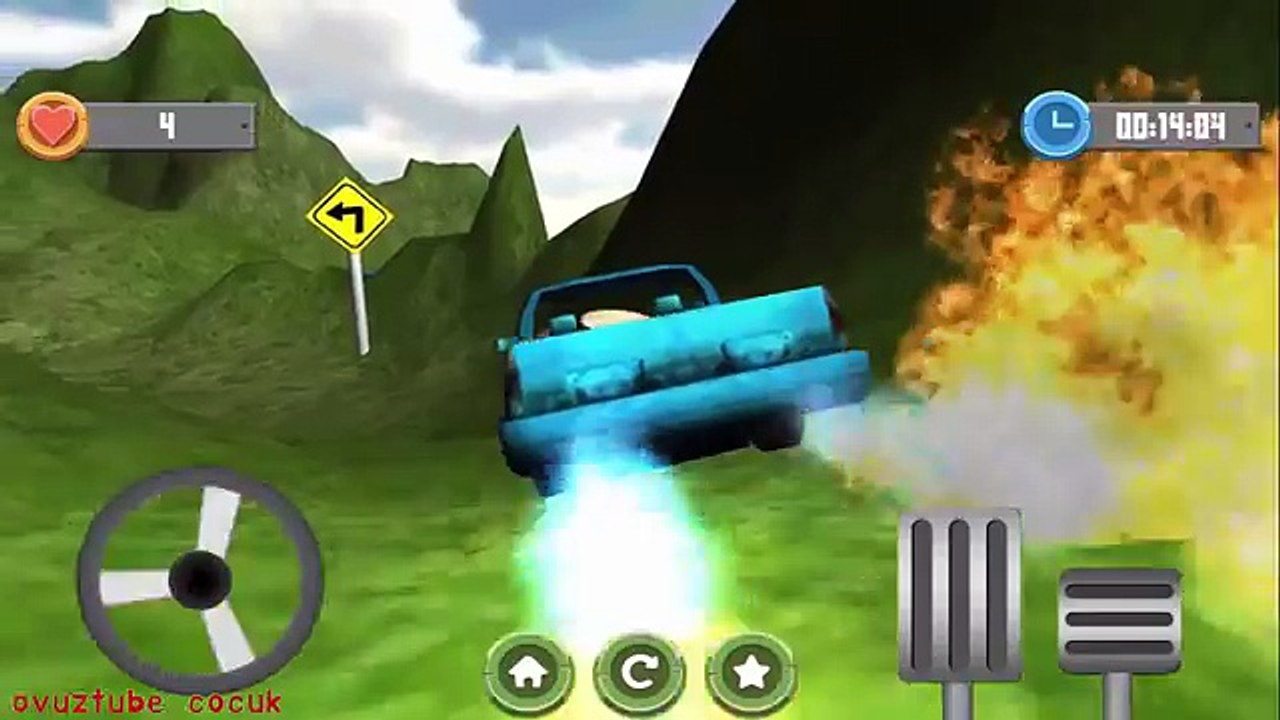 araba oyun çizgi filmi pikap sürmek