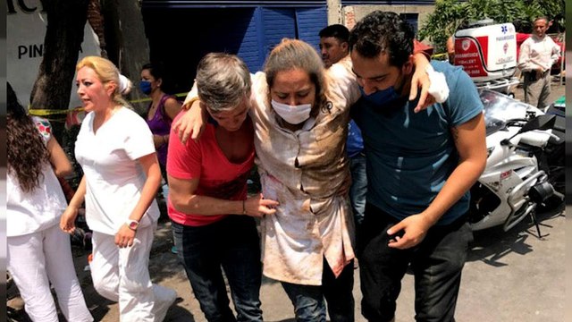 زمین لرزه ۷/۱ ریشتری در مکزیک ده‌ها قربانی برجای گذاشت