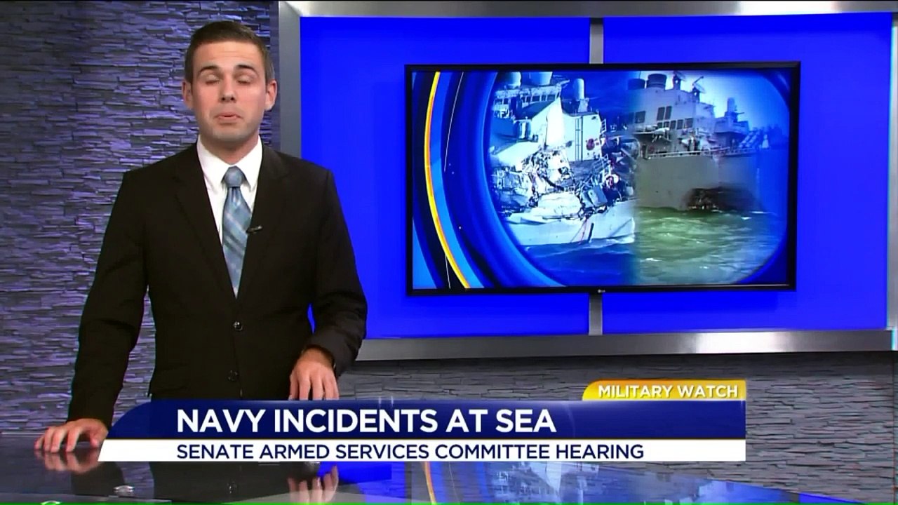 Naval Leaders Testify on Recent Navy Incidents at Sea at Senate Hearing