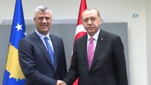 Cumhurbaşkanı Erdoğan, Kosova Cumhurbaşkanı Hashim Thaçi ile Görüştü