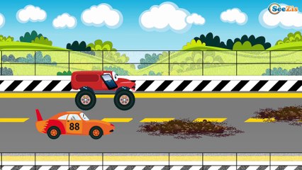 Construction Trucks: The Yellow Bulldozer and his FRIENDS - Cars & Trucks Cartoon for kids