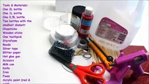 How to Make a Mini Drum Set for Desk| Kids DIY Projects - Recycled Bottles Crafts Ideas