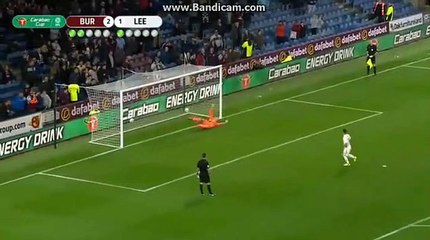 Amazing Penalty Goal (3-5) Burnley FC  vs Leeds United-- England - League CUP