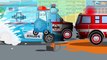 The Red Fire Truck helps Cars Friends | Service & Emergency Vehicles Cartoons for children