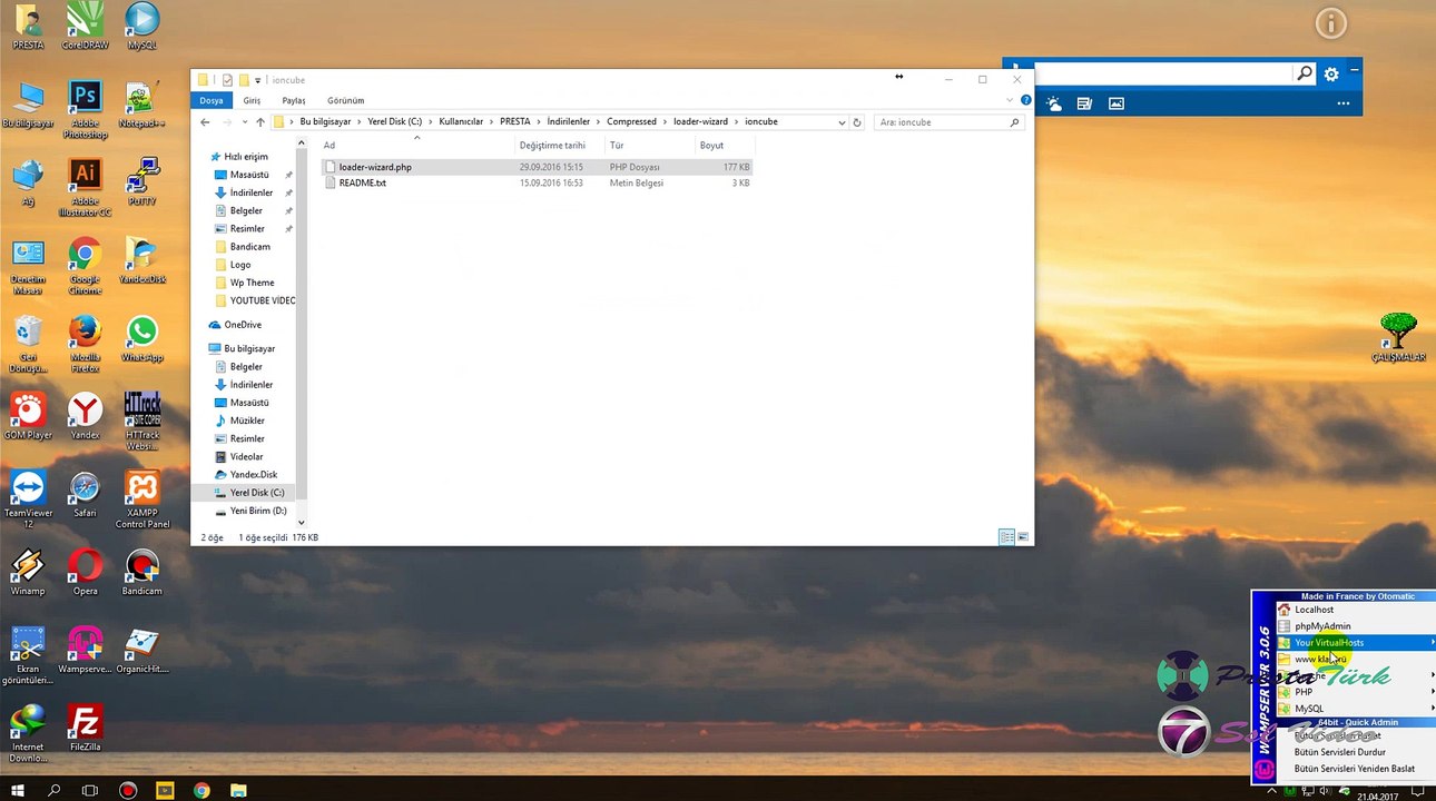 İoncube Kurulumu ( LocalHost ) WampServer