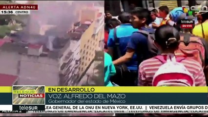 Gobernador del Edo. de México llama a la calma tras sismo de 7.1