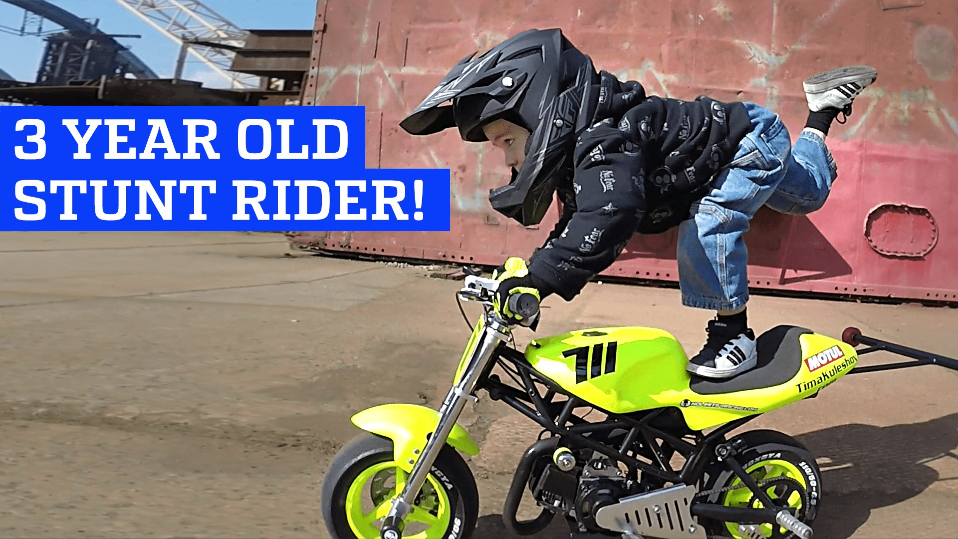 3 Year Old Motorcycle Stunt Rider! - video Dailymotion