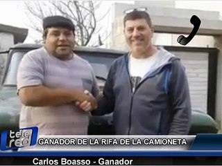 GANADOR DE LA RIFA DE LA CAMIONETA Carlos Boasso Ganador