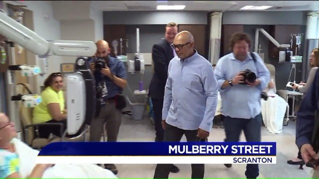 Baseball Legend Reggie Jackson Surprises Patients at Pennsylvania Hospital