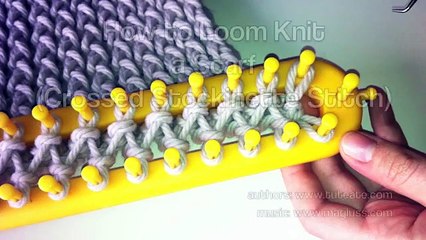 Una y una en un tiene una un en y Bricolaje cómo tejer telar bufanda puntada pt para Tutorial