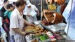 Hong Kong Street Food. The Quick Lunch Boxes of Chopped Chickens and Pork. Seen Around Wan Chai