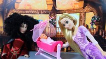 Кулы Дисней Мультик Рапунцель Похищение младенца Игры с куклами на русском