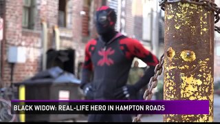 Real Life Superhero Named The Black Widow Patrols Norfolk VA