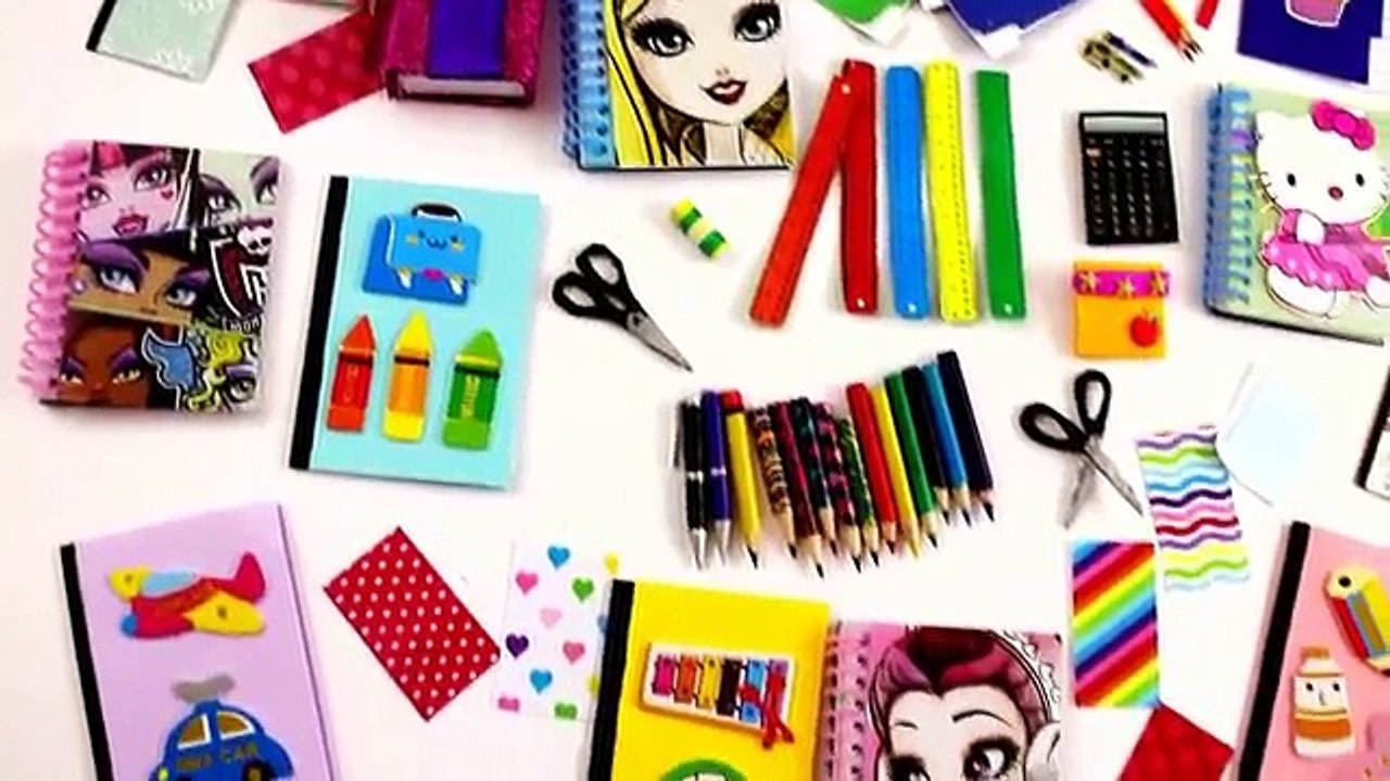 DIY | Miniature Back To School Supplies - 1 - SUPER EASY - simplekidscrafts - simplekidscrafts