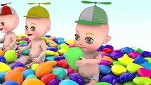 Learn Colors with 3D Baby Balloons Swirl Lollipops | Colours for Children Toddlers