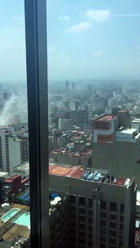 Mexique : les dégâts du séisme vu d'une tour