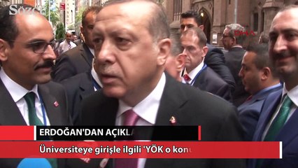 Cumhurbaşkanı Erdoğan: 'YÖK o konuda çalışıyor'