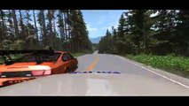 Police Chase Fails Roadblocks Crashes high speed crashes BeamNG drive #3