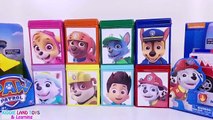 Learn Colors! Nickelodeon Paw Patrol Cubeez Play-Doh Dippin Dots Blind Boxes and Toy Surprise Eggs