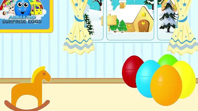 CHRISTMAS SURPRISE EGGS Learn Colors ★ Coloring Book ★ Teach Colours for Kids Baby Toddlers