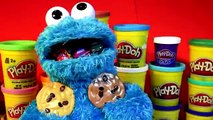 Cookie Monster Count n Crunch Counting Micro Drifter Pixar Cars in his BackPack and in his Mouth
