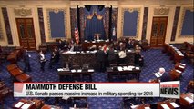 U.S. Senate passes massive increase in military spending for 2018