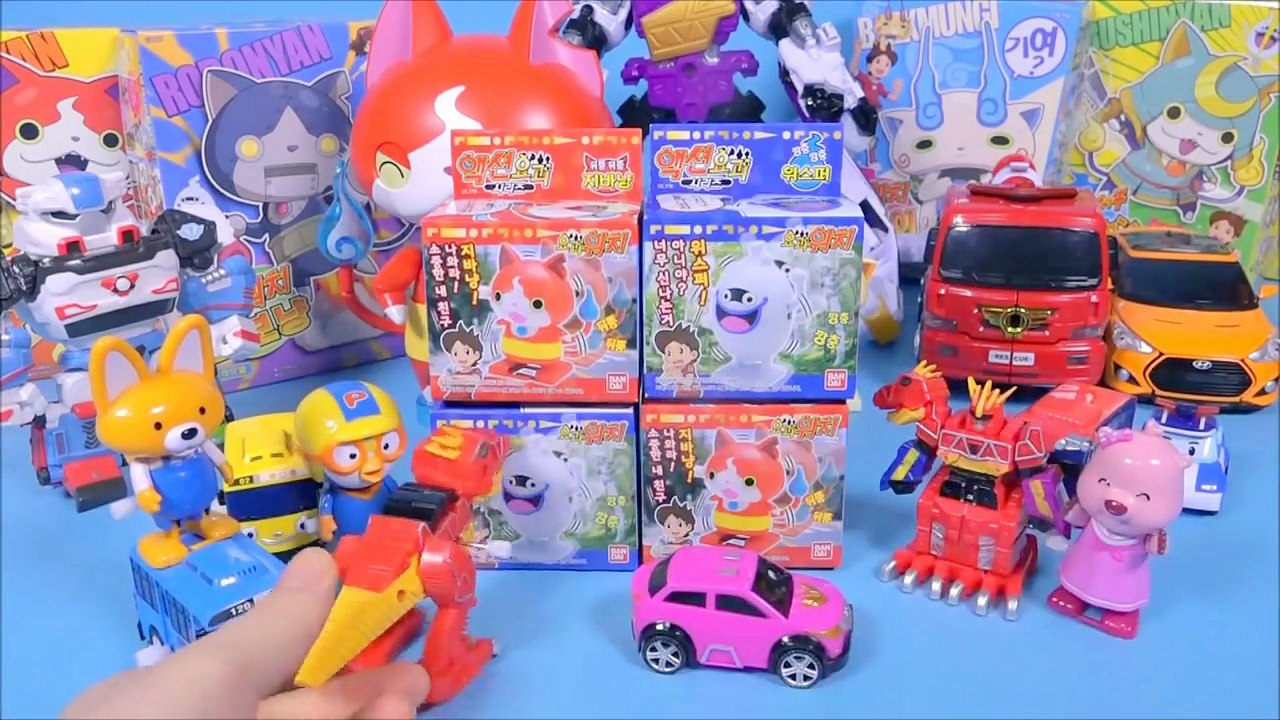 요괴워치 폴리 뽀로로 타요 다이노포스 태엽 장난감 Youkai watch Pororo...