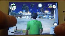 Grand Theft Auto San Andreas iOS 7 iPhone 4s Gameplay