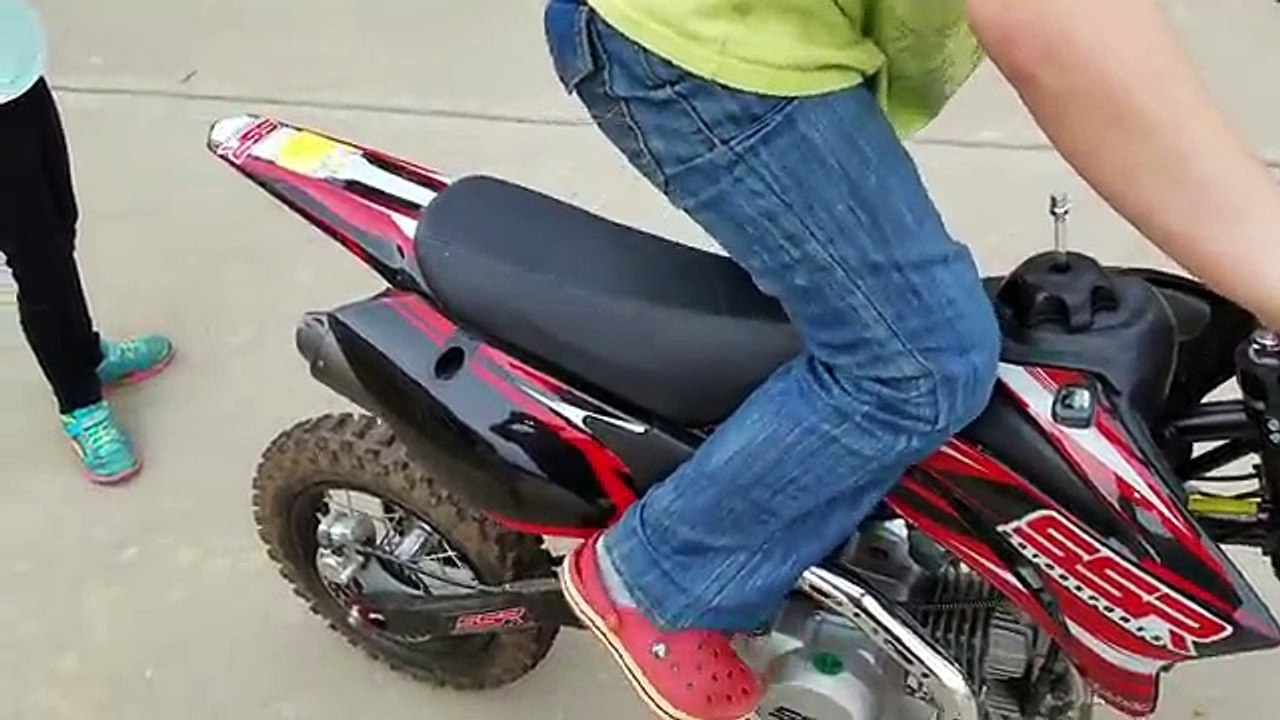 9 year old on a SSR 140 TR. Will he ride or wreck??