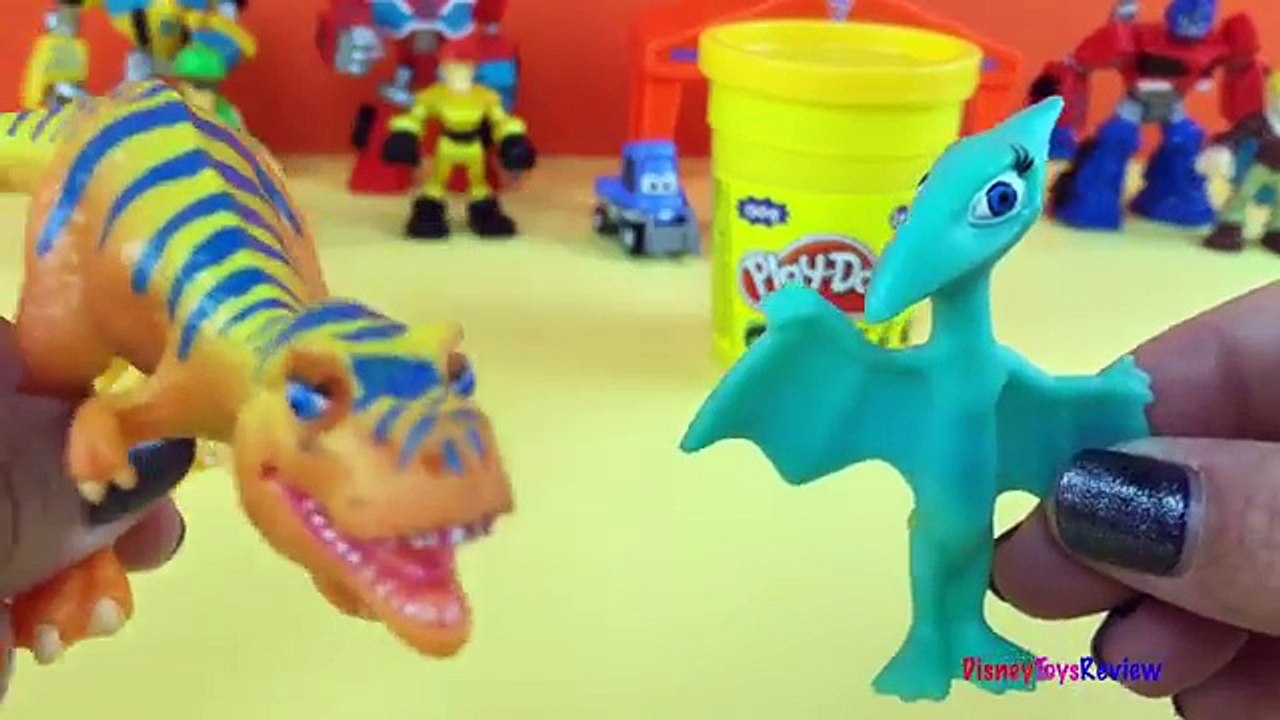 Dinosaur (Playdoh) Train T-rex - Jim Henson - Mr Conductor, Delores and Shiny