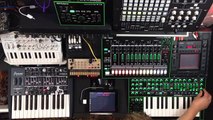 Using Auxy on iPad to sequence hardware synths