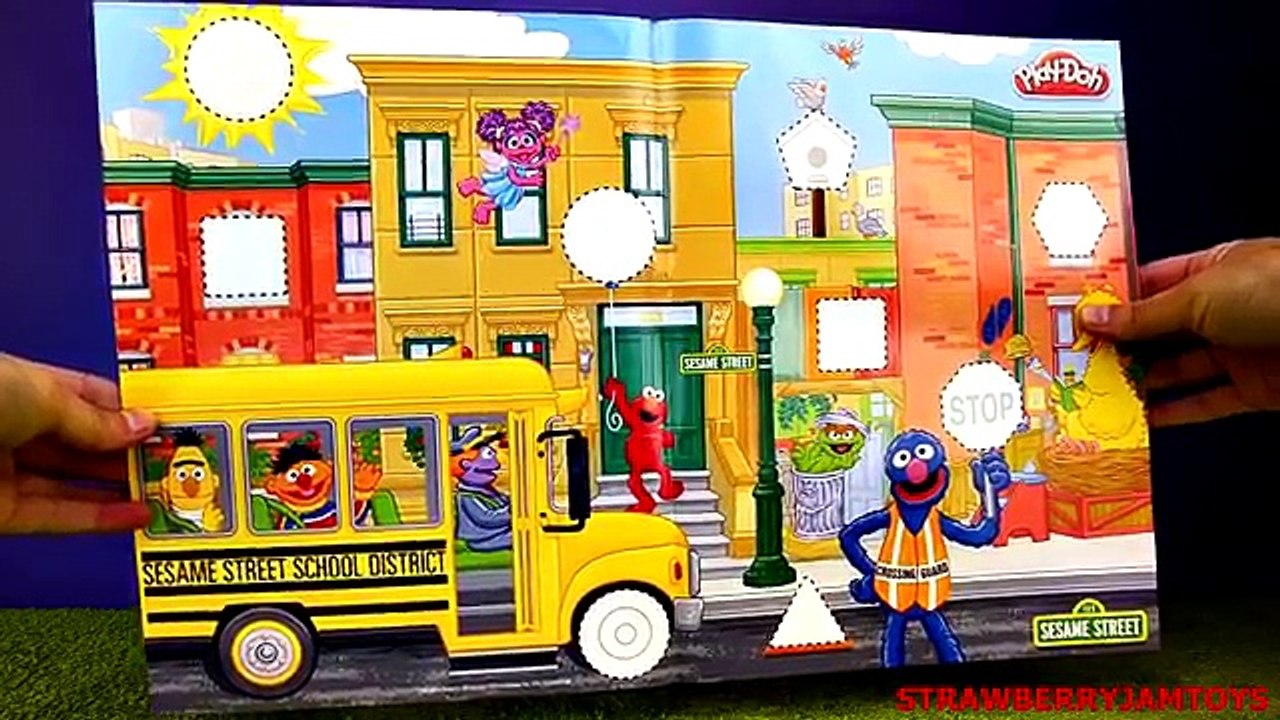 Sesame Street Play Doh Elmo Shape and Spin Playdoh Play Set How To Make Shapes StrawberryJ