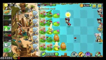 Plants Vs Zombies 2: Big Wave Beach Part 2 Day 27 Super Banana Launcher Guacodile
