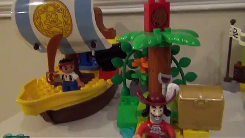 JAKE AND THE NEVERLAND PIRATES Comparison of Disney Lego Duplo Blocks Toys Video We love J