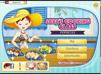 Clase clase clase cocina Juegos paletas de helado parte superior Sara sara